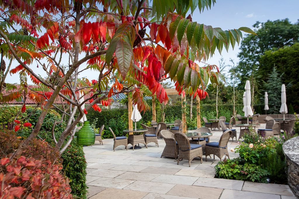 The Fox and Hounds Country Inn Outdoor Dining Area